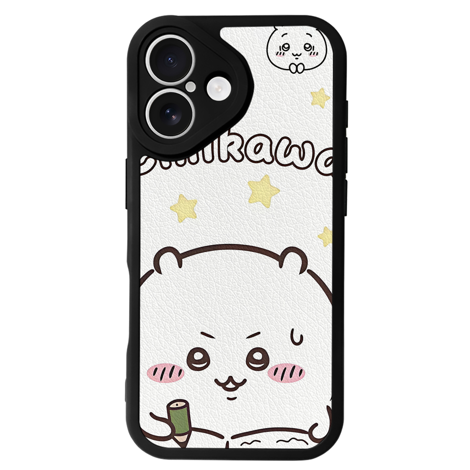 （画像用） ちいかわ Chii-kawa 【iPhone 16シリーズ対応】シリコンスマホケース（レザー調） 材質：シリコン